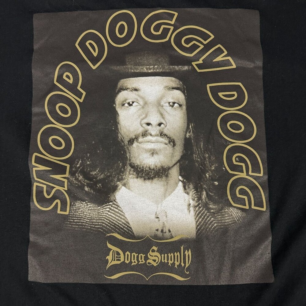 Snoop Doggy Dogg Graphic T-Shirt By Dogg Supply L/G Black